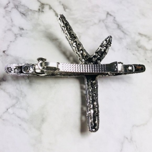 Brandy Melville Silver Metal Starfish Hair Clip - Picture 5 of 7